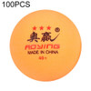 ROYING 100 PCS Professional ABS Table Tennis Training Ball, Diameter: 40mm, Specification:Orange 3Stars