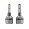 2 PCS C9 H1 18W 1800LM 6000K Waterproof IP68 Car Auto LED Headlight with 2 COB LED Lamps, DC 9-36V(White Light)