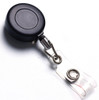 2 PCS Zinc Alloy Easy to Pull Buckle Key Chain Back Clip Type Anti Theft Telescopic Buckle(Black)