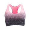 High Stretch Breathable Fitness Women Padded Sports Bra, Size:M(Pink)