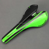 TOSEEK Road Bike Carbon Fiber Seat Bicycle Hollow Seat Saddle, 3K Texture + Light (Green)