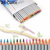 Professional Art Sketch Coloring Books Drawing Vibrant Colors 24-color Wooden Colored Pencils Set