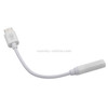 ENKAY Hat-Prince USB-C / Type-C to 3.5mm ABS Audio Adapter, Length: about 10cm(White)