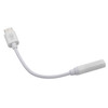 ENKAY Hat-Prince USB-C / Type-C to 3.5mm ABS Audio Adapter, Length: about 10cm(White)