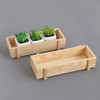 Raw Wood Succulent Flower Pots Home Balcony Plant Storage Flower Long Wooden Boxes