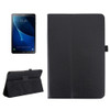 For Galaxy Tab A 10.1 (2016) / P585 Litchi Texture Horizontal Flip Leather Case with Holder(Black)