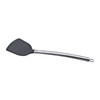 kn605 Stainless Steel Handle Silicone Slice High Temperature Resistance Cooking Slice(Grey)