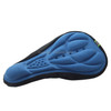 3D Silicone Lycra Nylon & Gel Pad Bicycle Seat Saddle Cover, Soft Cushion Fits for Kinds of Bikes(Blue)