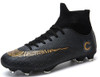 Outdoor High-top Non-slip Soccer Cleats Training Sneakers for Men, Size:38(2039 Black Long Nail)