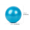 3 PCS Mini Yoga Pilates Ball Explosion-proof PVC Ball Balanced Fitness Gymnastic Exercise Training with Straw, Diameter: 25cm(Blue)