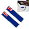 2 PCS UK Flag Pattern Rectangle Car-Styling Sticker Random Decorative Sticker