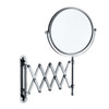 Wall-Mounted Hotel Vanity Mirror Folding Double-Sided Bathroom Mirror, Size: 8 inch