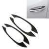 4 PCS Carbon Fiber Car Outside Door Handle Decorative Sticker for Porsche Macan