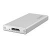 ORICO MSA-U3 USB3.0 Micro-B Aluminum External Storage Enclosure Hard Disk Box for 50mm x 30mm M-SATA SSD(Silver)