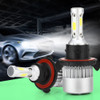 2 PCS S2 H13 / 9008 18W 6000K 1800LM IP65 2 COB LED Car Headlight Lamps, DC 9-30V(Cool White)