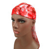 w-8 Camouflage Printing Long-tailed Pirate Hat Turban Cap