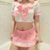Seduction of Underwear Uniforms Role-playing Student Wear, Size:One Size(Pink)