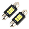 2 PCS 36mm DC12V / 2.5W / 6000K / 170LM 6LEDs SMD-3030 Car Reading Lamp Dome Light