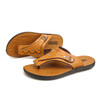 Youth Trend Non-slip Wear-resistant Flip-flops for Men (Color:Light Brown Size:44)