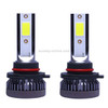 2 PCS 9006 DC9-36V / 36W / 8000K / 6000LM IP68 Car / Motorcycle Mini COB LED Headlight Lamps / Fog Light(Ice Blue Light)