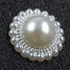 1 Packet Sun Flower Imitation Pearl Patch DIY Mobile Phone Hair Accessories Environmental Protection Patch(Creamy-white)