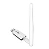 Tenda U1 Portable 300Mbps Wireless USB WiFi Adapter External Receiver Network Card with Antenna(White)