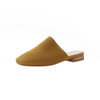 Women Elastic Cloth Round Toe Flats Elastic Band Slipper, Shoe Size:38(Yellow)