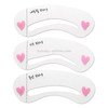 3 in 1 Eyebrow Stencil Shape Template Tools