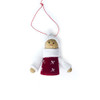 2 PCS Christmas Tree Plush Mini Doll Ornament, Specification: Red White Hat