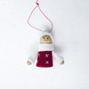 2 PCS Christmas Tree Plush Mini Doll Ornament, Specification: Red White Hat