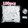 100 PCS Disposable Plastic Waterproof Ear Protector Hairdressing Dye Shield Protection