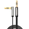 Ugreen 3.5mm Male to 3.5mm Male Elbow Audio Connector Adapter Cable Gold-plated Port Car AUX Audio Cable, Length: 0.5m