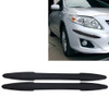 2 PCS TM-216 Universal Dual Arrow Shape Car Auto Rubber Body Bumper Guard Protector Strip Sticker(Black)