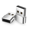 2 PCS USB-C / Type-C Female to USB 2.0 Male Adapter, Support Charging & Transmission(Silver)