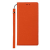 For Google Pixel 5a Litchi Texture Lanyard Leather Phone Case(Orange)