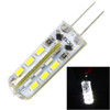 G4 2W 120LM Silicone Corn Light Bulb, 24 LED SMD 3014, White Light, DC 12V