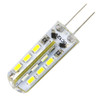 G4 2W 120LM Silicone Corn Light Bulb, 24 LED SMD 3014, White Light, DC 12V