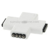 4 Pin 4 Way + Shape Female Connector for RGB LED Flexible Strip