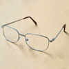 Full Metal Frame Resin Lenses Presbyopic Glasses Reading Glasses +4.00D(Silver)