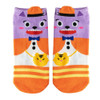 Cute Low Cut Shallow Mouth Cute Animal Pattern Thin Girl Sailboat Socks(Orange)
