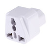 Portable Universal Socket to C14 Male Plug UPS PDU APC Computer Server Power Adapter Travel Charger (White)