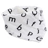 Cotton Multi-layer Printed Double Snap Triangle Scarf Bib Children Saliva Towel(Letter)