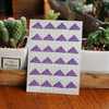 2 PCS Cartoon Dot Corner Sticker Hand Paste Album Photo Sticker(Purple Dots)