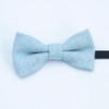 Children Solid Color Wool Fabric Bow-knot Bow Tie(Lake Blue)