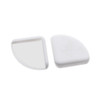 4 Pcs/Set Baby Child Silicone Safety Thickening Protective Table Corner Crash Pad(White)