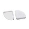 4 Pcs/Set Baby Child Silicone Safety Thickening Protective Table Corner Crash Pad(White)