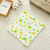 2 PCS Cotton 6-layer Gauze Saliva Towel Seersucker Small Square Scarf(Frog)