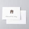 5 PCS Reminiscence Mini Card Wedding Invitation Birthday Greeting Cards(Arc De Triomphe)