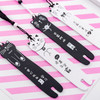 Cartoon Cat Wooden Bookmarks Creative Black White Color Bookmark(4)