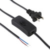 10A Button Switch Power Supply Cable, Cable Length: 1.8m, US Plug, AC 220V